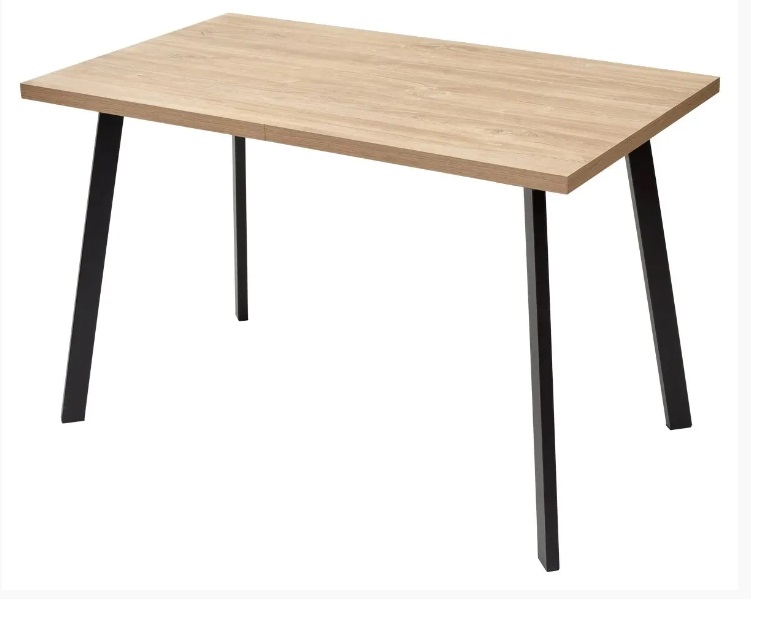 Стол ФИН 120 Дуб Канзас/ черный каркас М-City из Италии