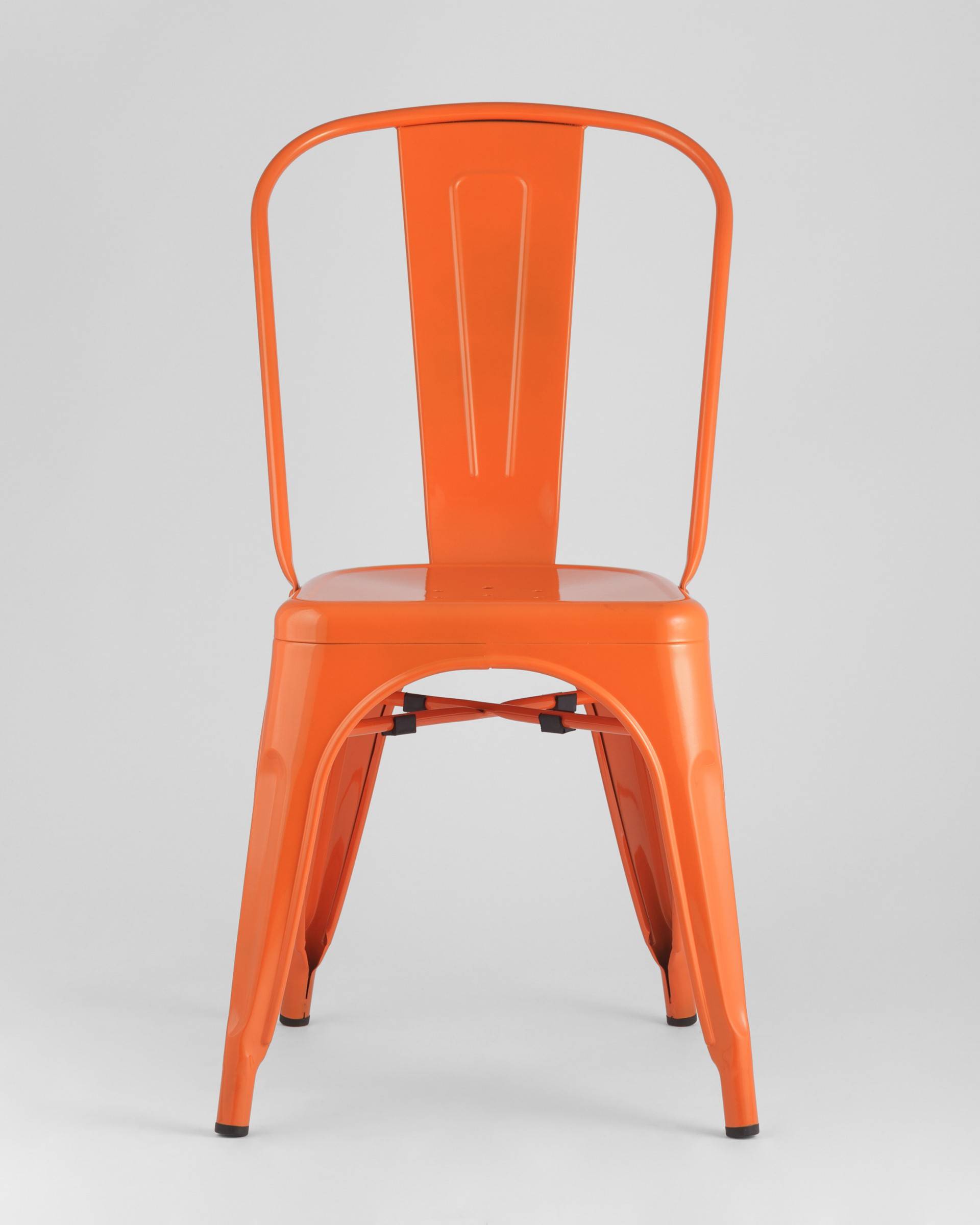 Стул TOLIX оранжевый глянцевый из Италии