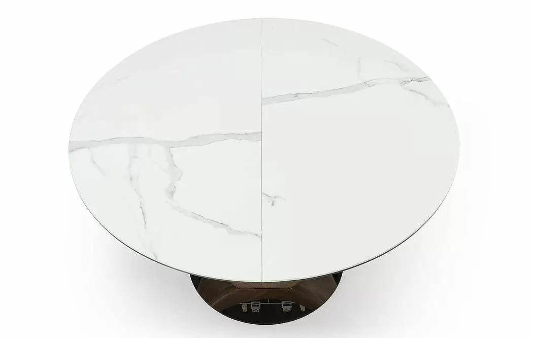 Стол раскладной Daisy 130-170, белая керамика/орех из Италии