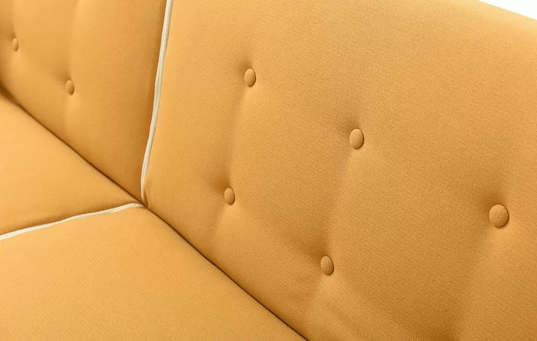 Диван-кровать Lancaster, желтый/белый кант из Италии