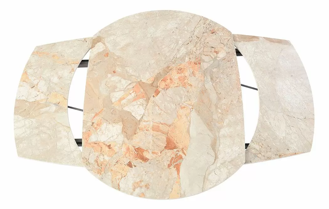 Стол раскладной Salerno 120-180, серая керамика/черный из Италии