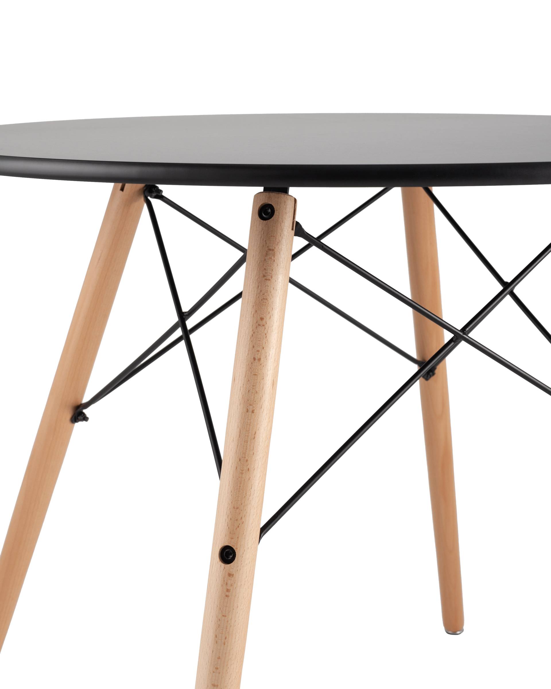 Стол Eames DSW D80 черный из Италии