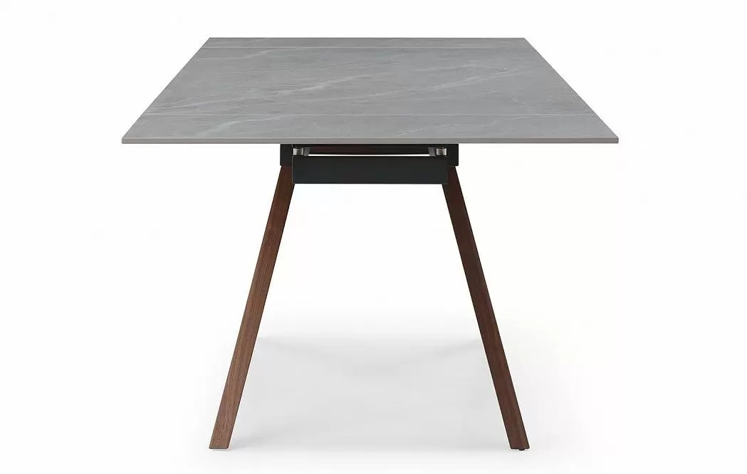 Стол раскладной Valencia 160-240, серая керамика/орех из Италии