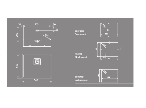Мойка Artinox Titanium 50 anthracite из Италии
