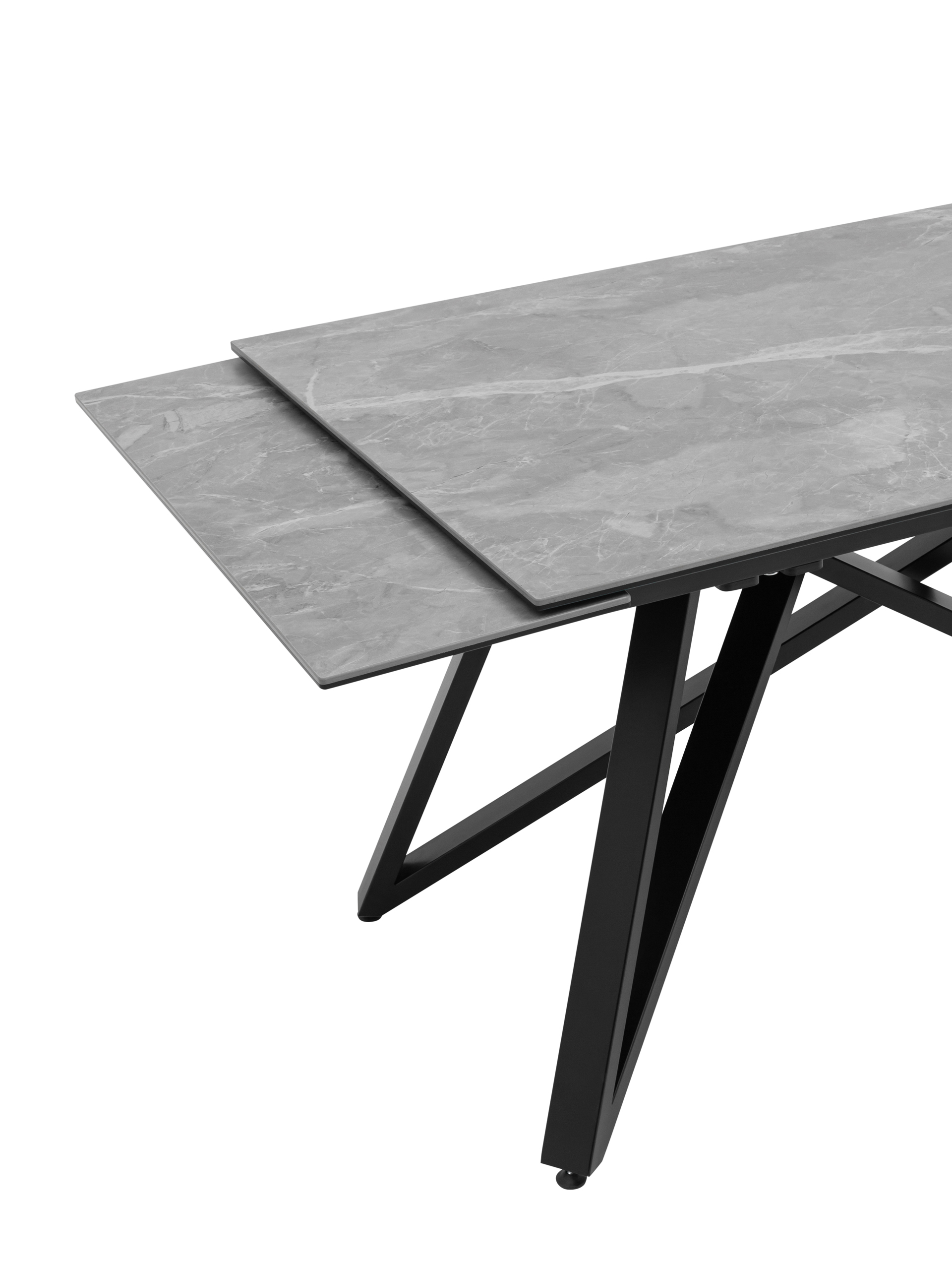 Стол обеденный Канкун раскладной 140-180*90 керамика серый из Италии