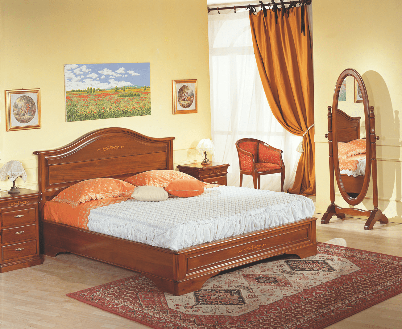 Комплект мебели для спальни из коллекции Ottocento из Италии