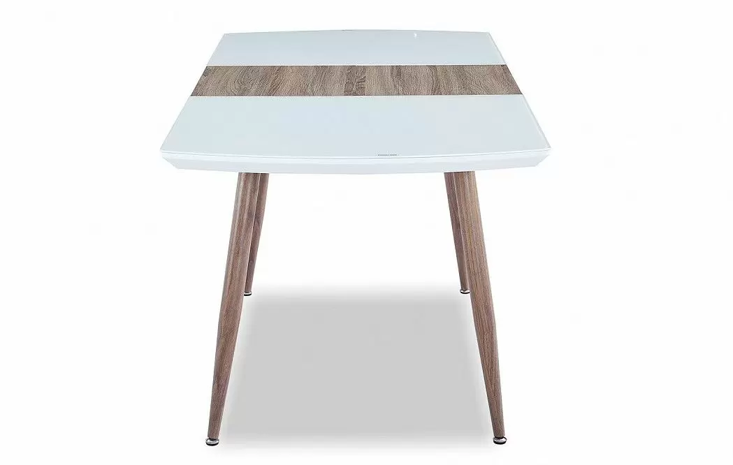 Стол раскладной Fredric 120-160, белый/дуб из Италии