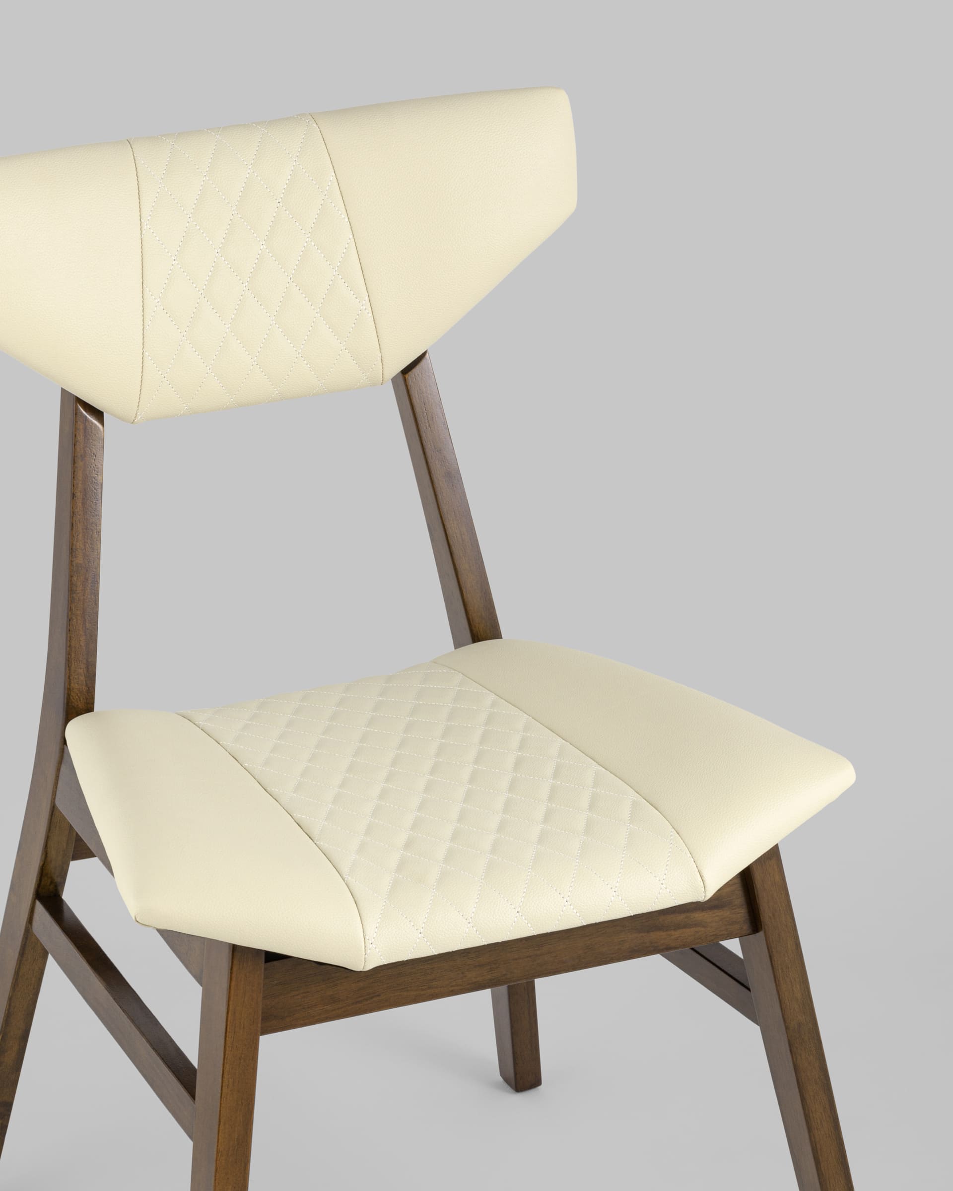 Стул обеденный TOR кремовый ПУ 4 шт. из Италии