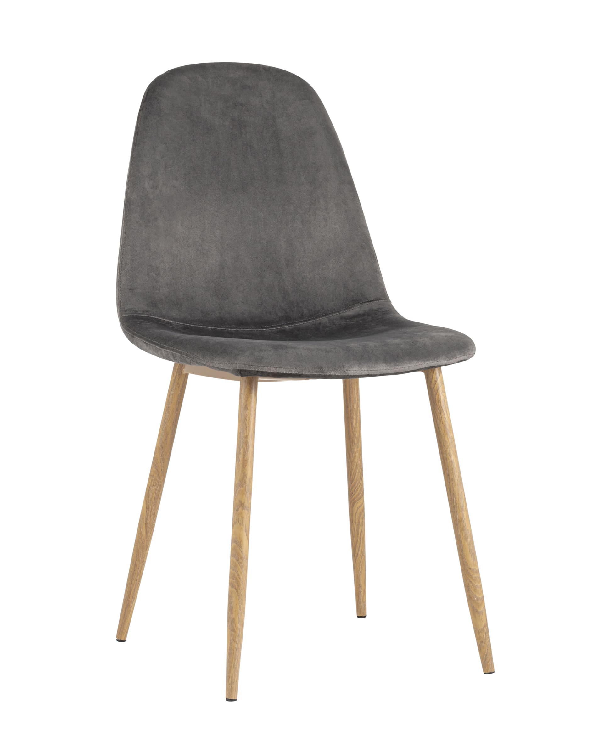 Стул Валенсия, велюр, серый из Италии