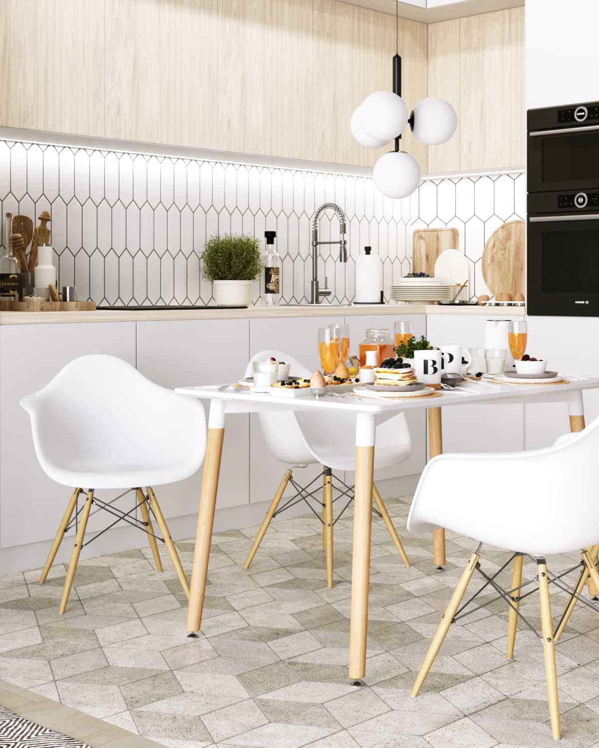 Стул Eames DAW белый из Италии