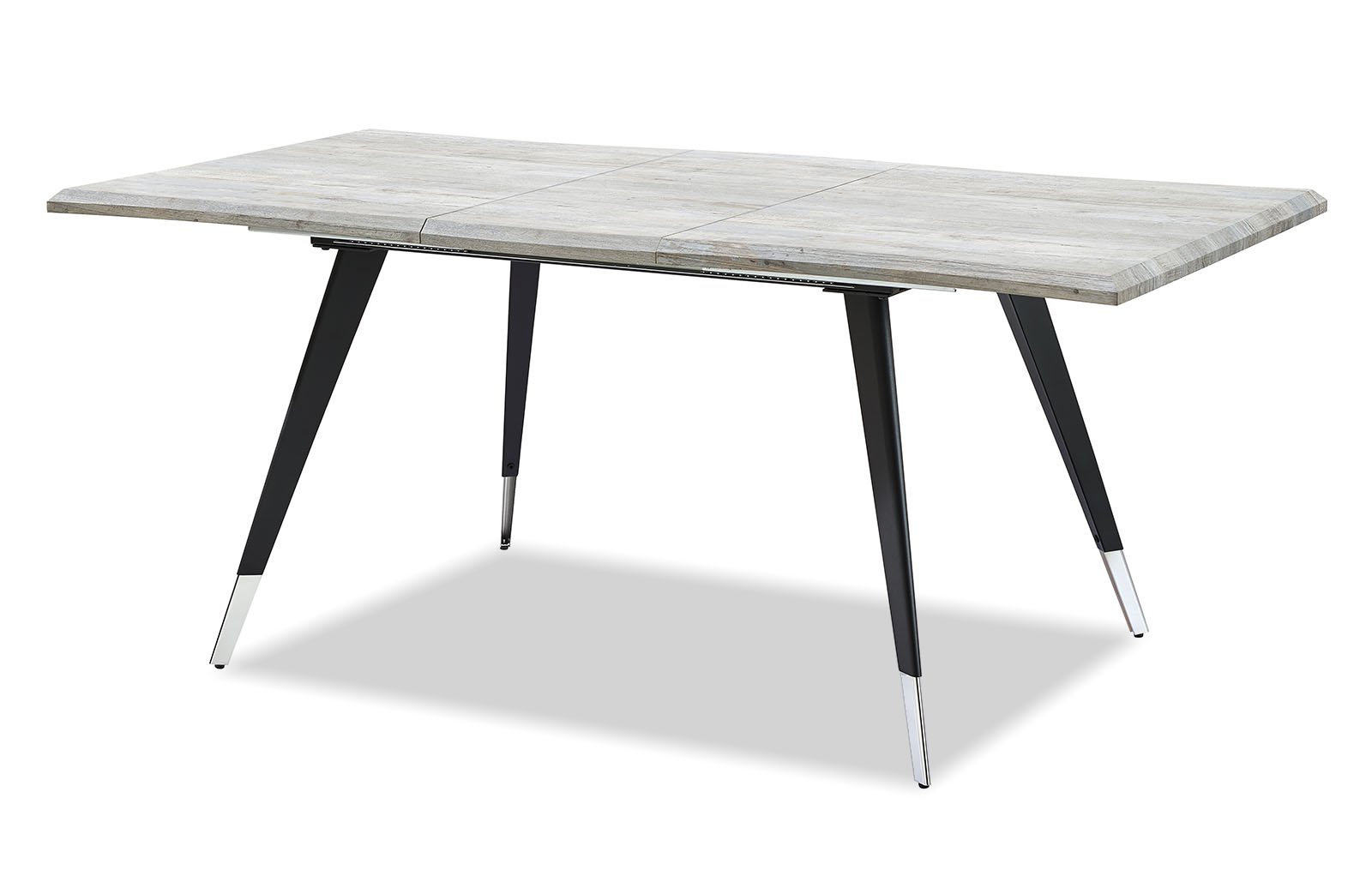 Стол раскладной Dusseldorf 160-200, античный дуб/черный из Италии