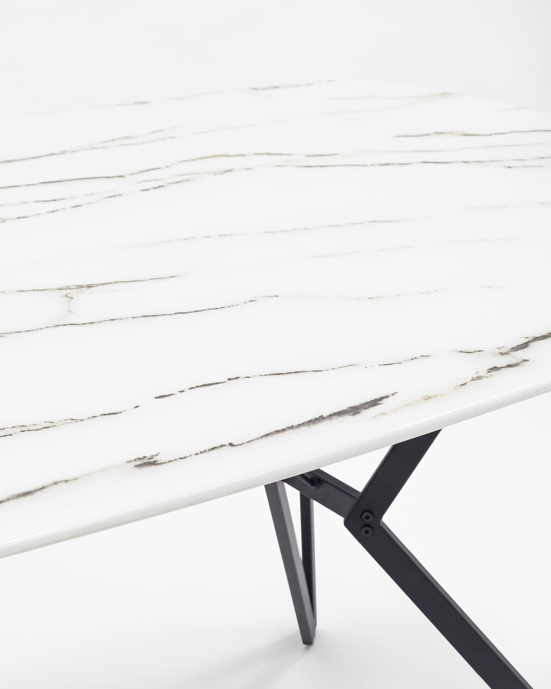 Стол обеденный Денвер 140*90 белый стеклянный из Италии