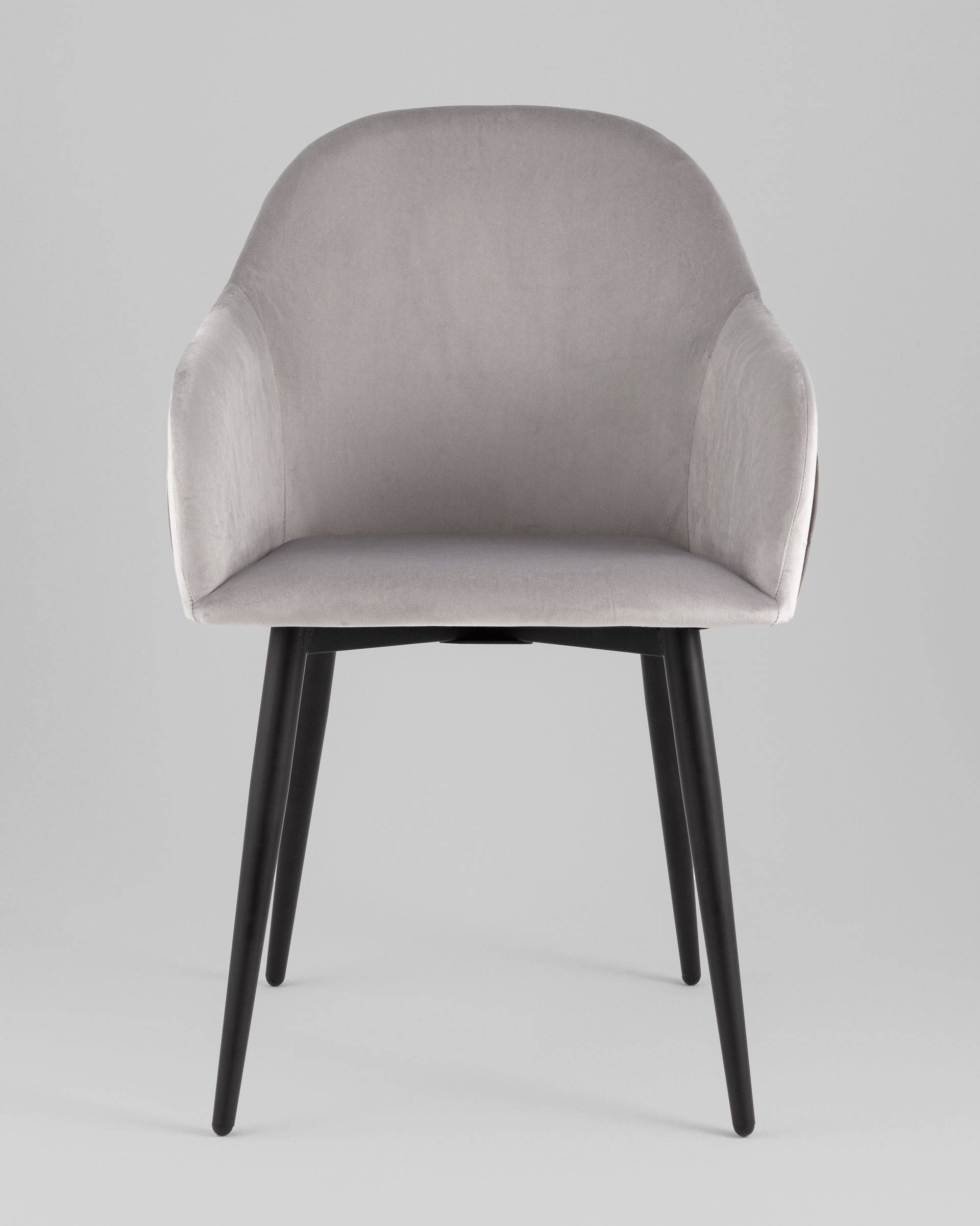 Стул Новел New велюр светло-серый из Италии