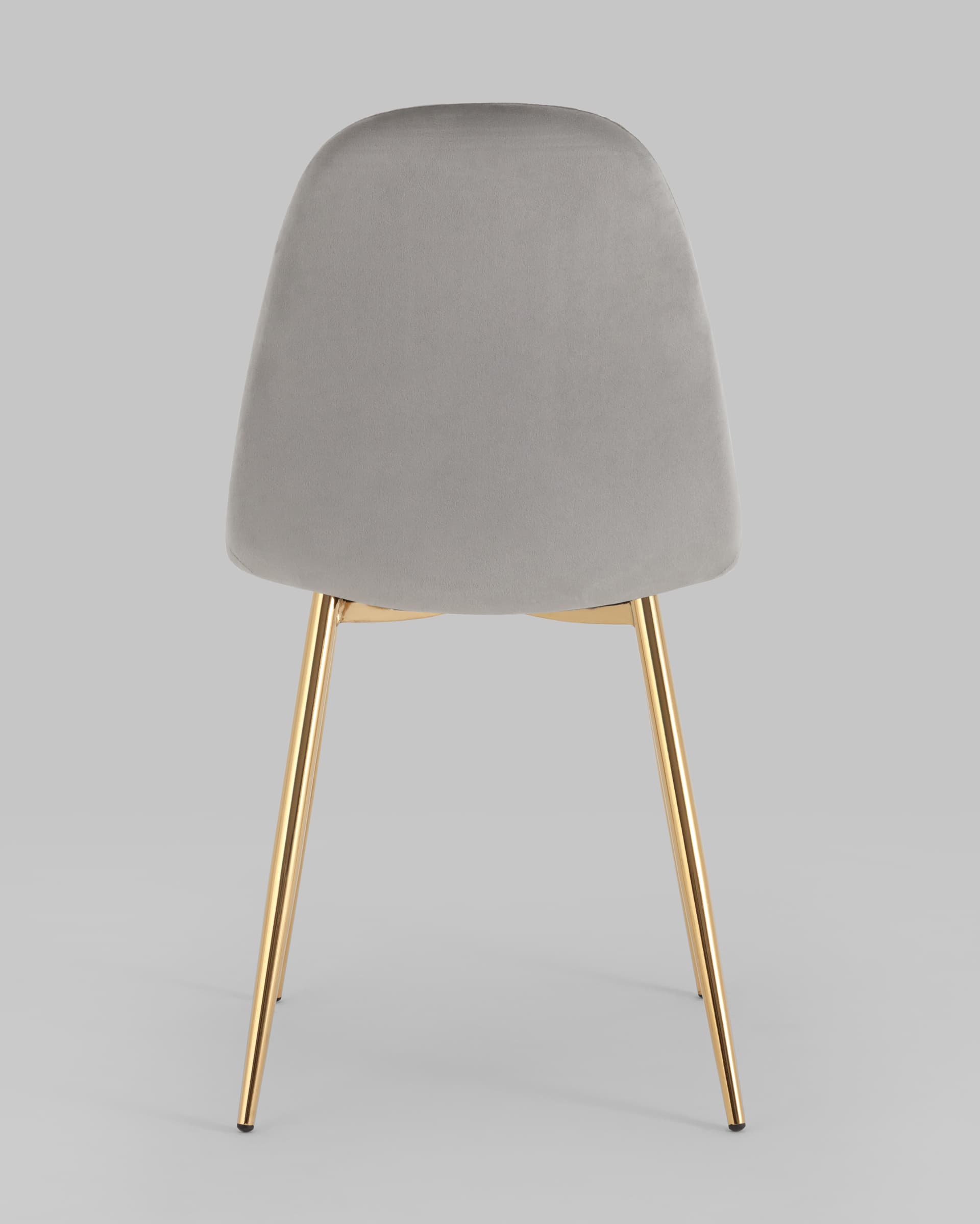 Стул Валенсия SN велюр серый золотые ножки из Италии