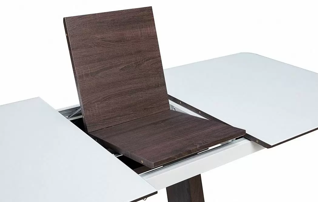 Стол раскладной Rosanna 160-200, темно-коричневый/белый из Италии