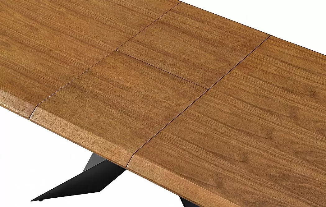 Стол раскладной Allure 180-220, орех/черный из Италии