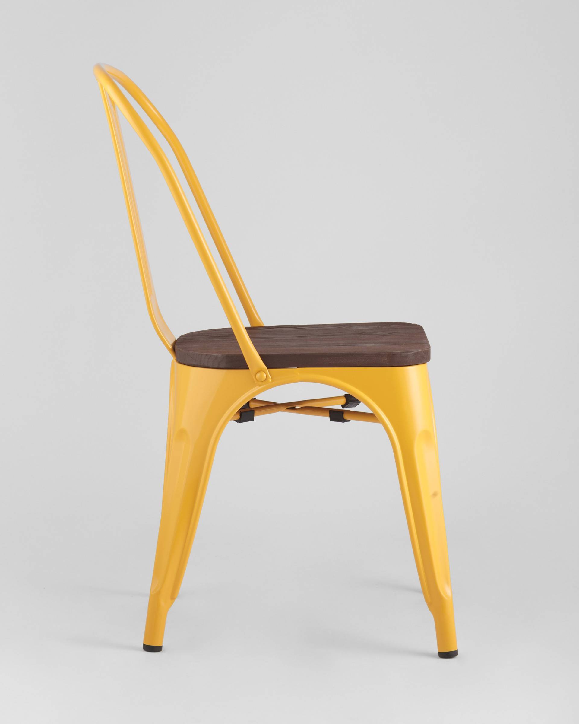 Стул TOLIX WOOD желтый из Италии