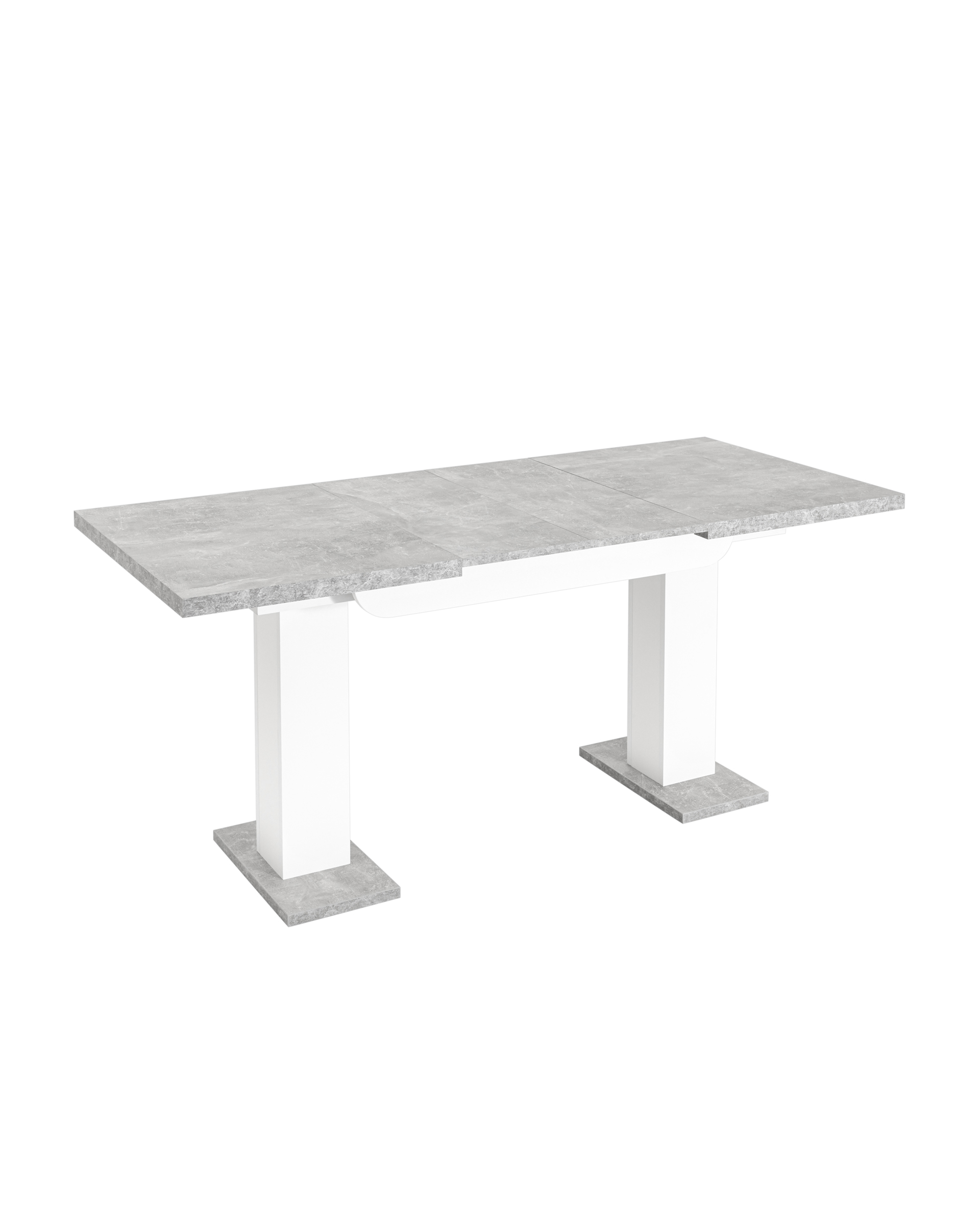 Стол Clyde 110-168*75 бетон/белый из Италии