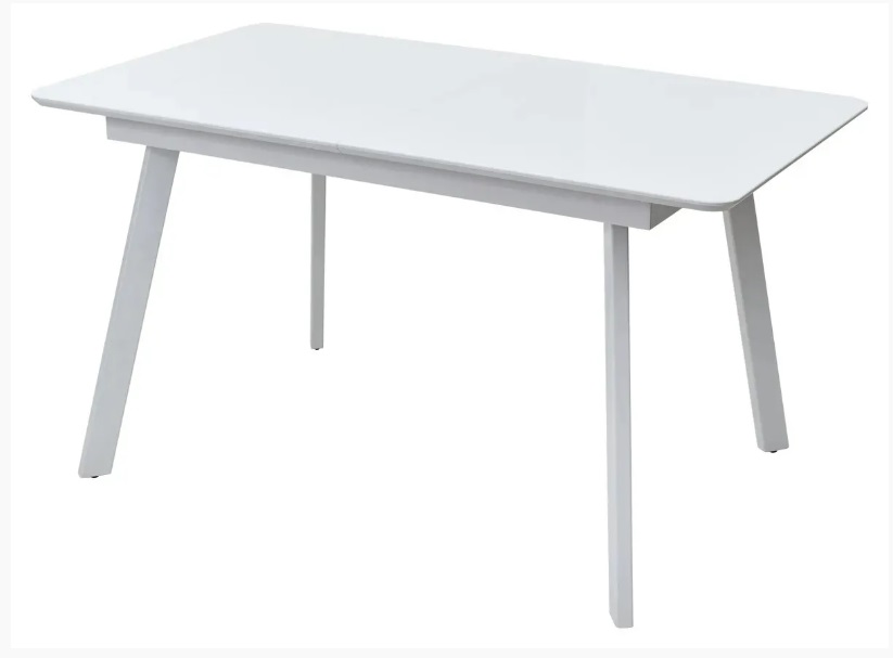 Стол АРУБА 140 БЕЛЫЙ стекло / БЕЛЫЙ М-City из Италии