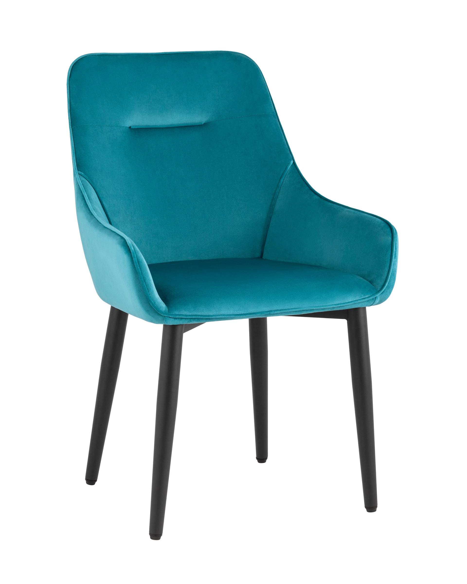 Стул Диана велюр темно-бирюзовый из Италии