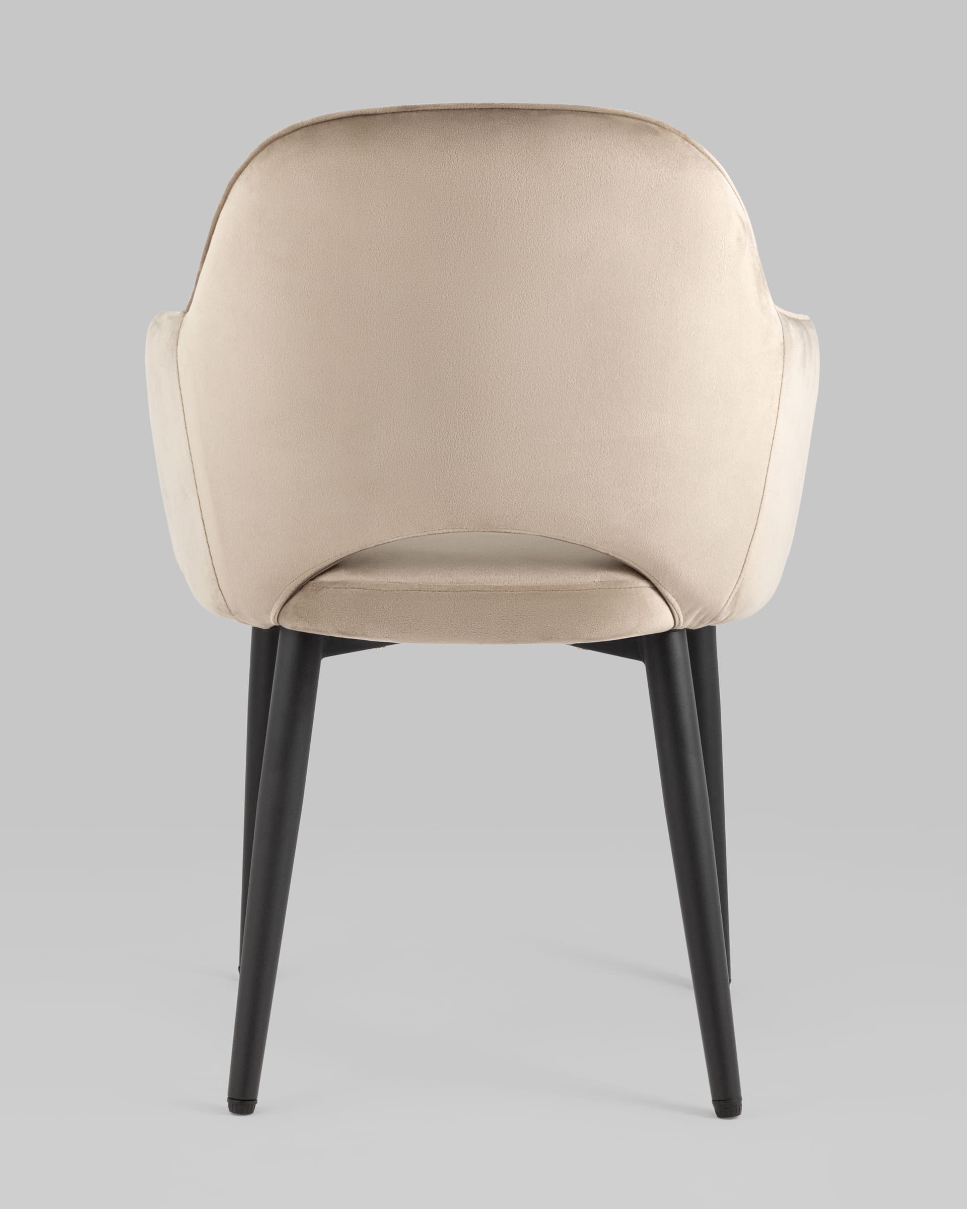 Стул Венера диамант велюр шампань с подлокотниками из Италии