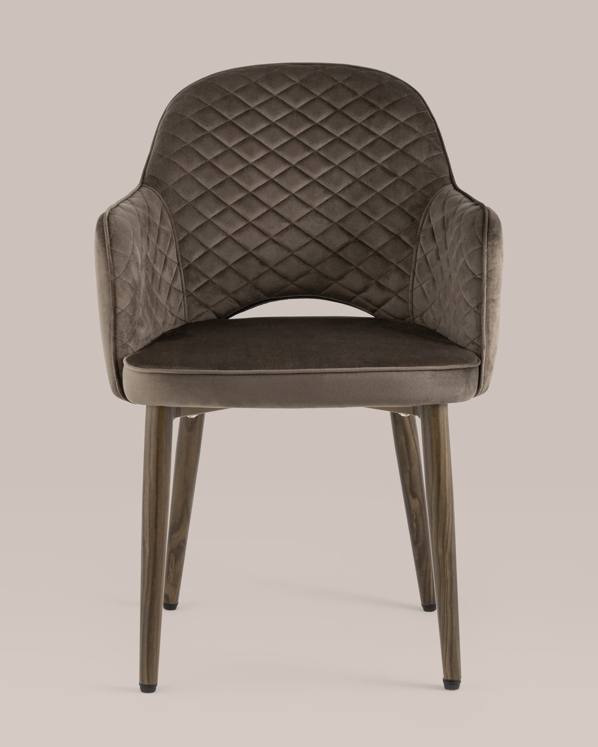 Стул Венера диамант велюр коричневый из Италии