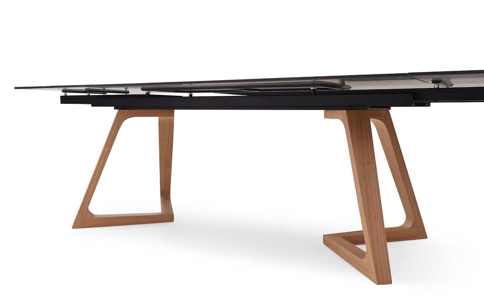 Стол раскладной Sorrento 160-220, черная керамика/ясень из Италии