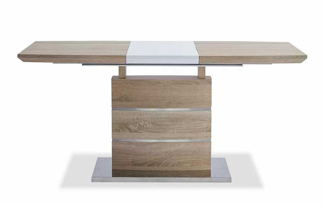 Стол раскладной Verona (140), светлый дуб/белый матовый из Италии