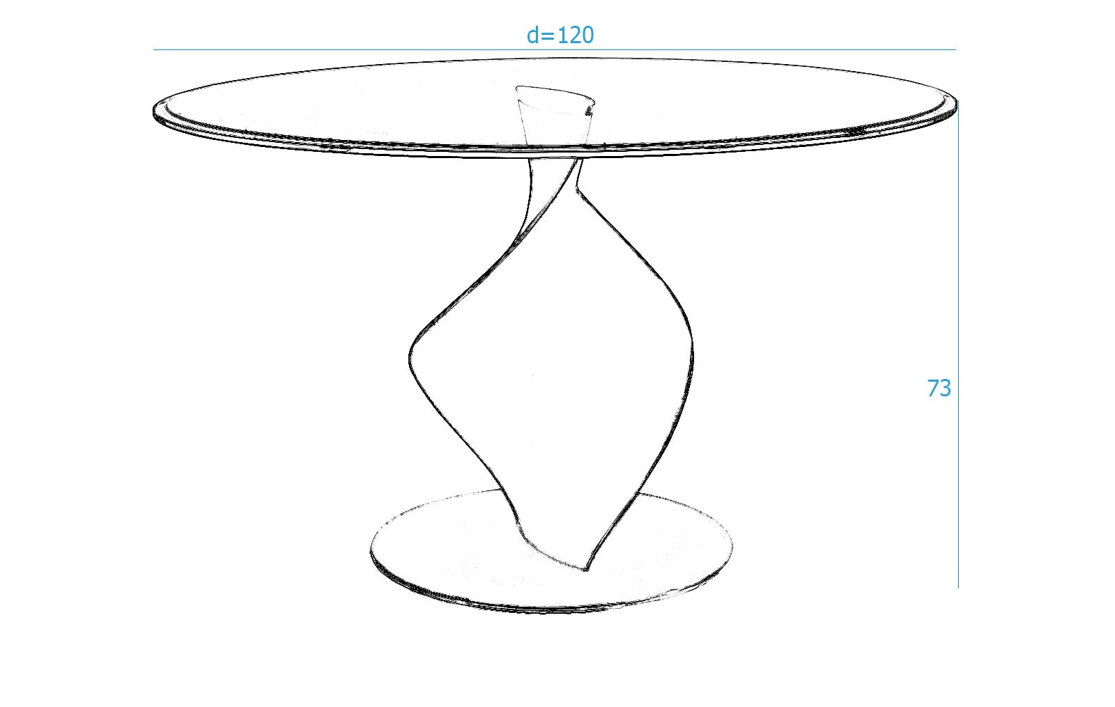 Стол Soul большой из Италии