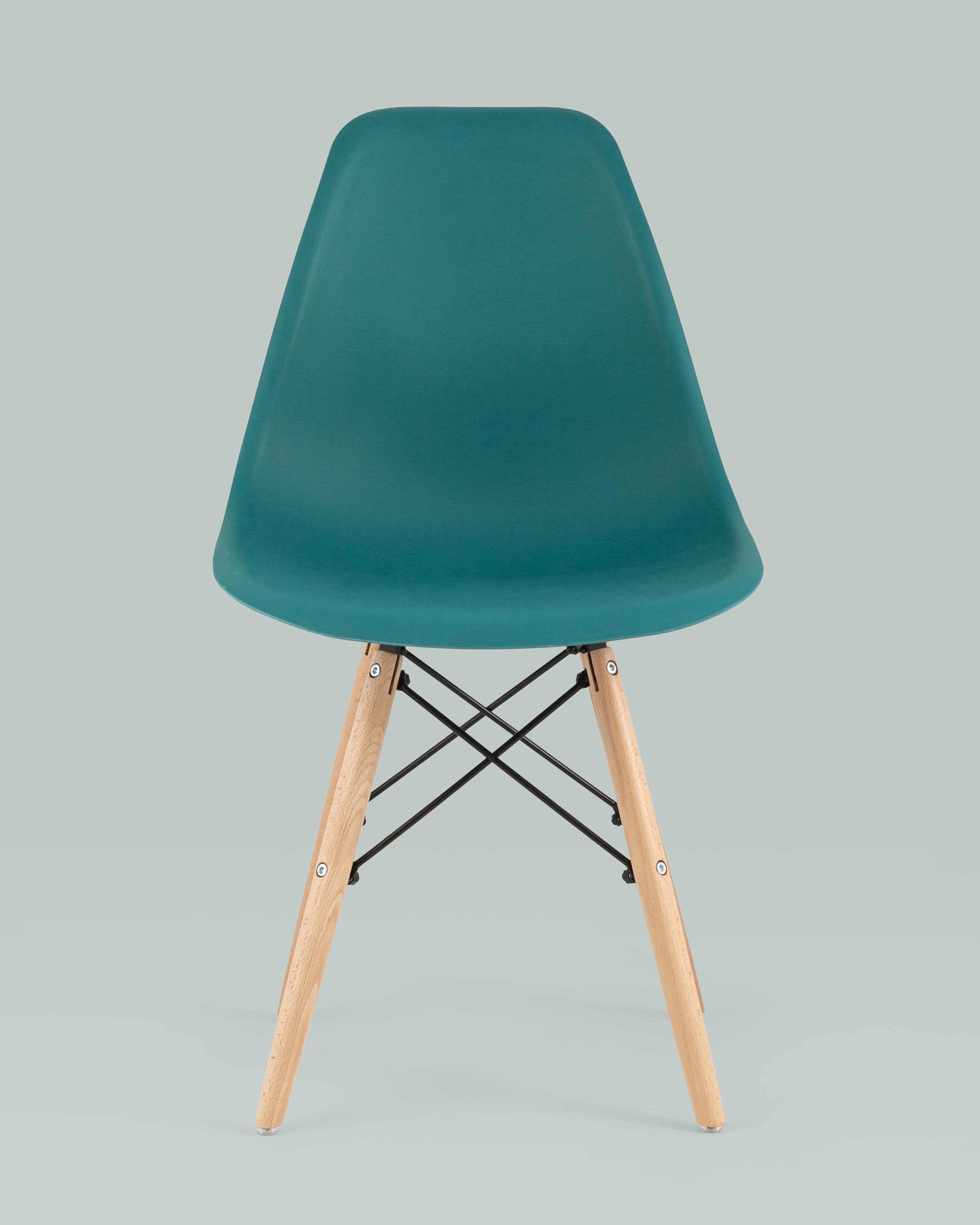 Стул Eames Style DSW темно-бирюзовый (разборный каркас) из Италии