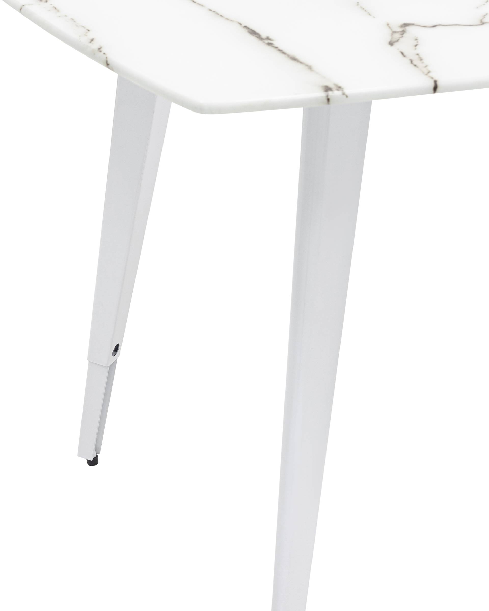 Стол обеденный Ричмонд 100*100 белый стеклянный из Италии