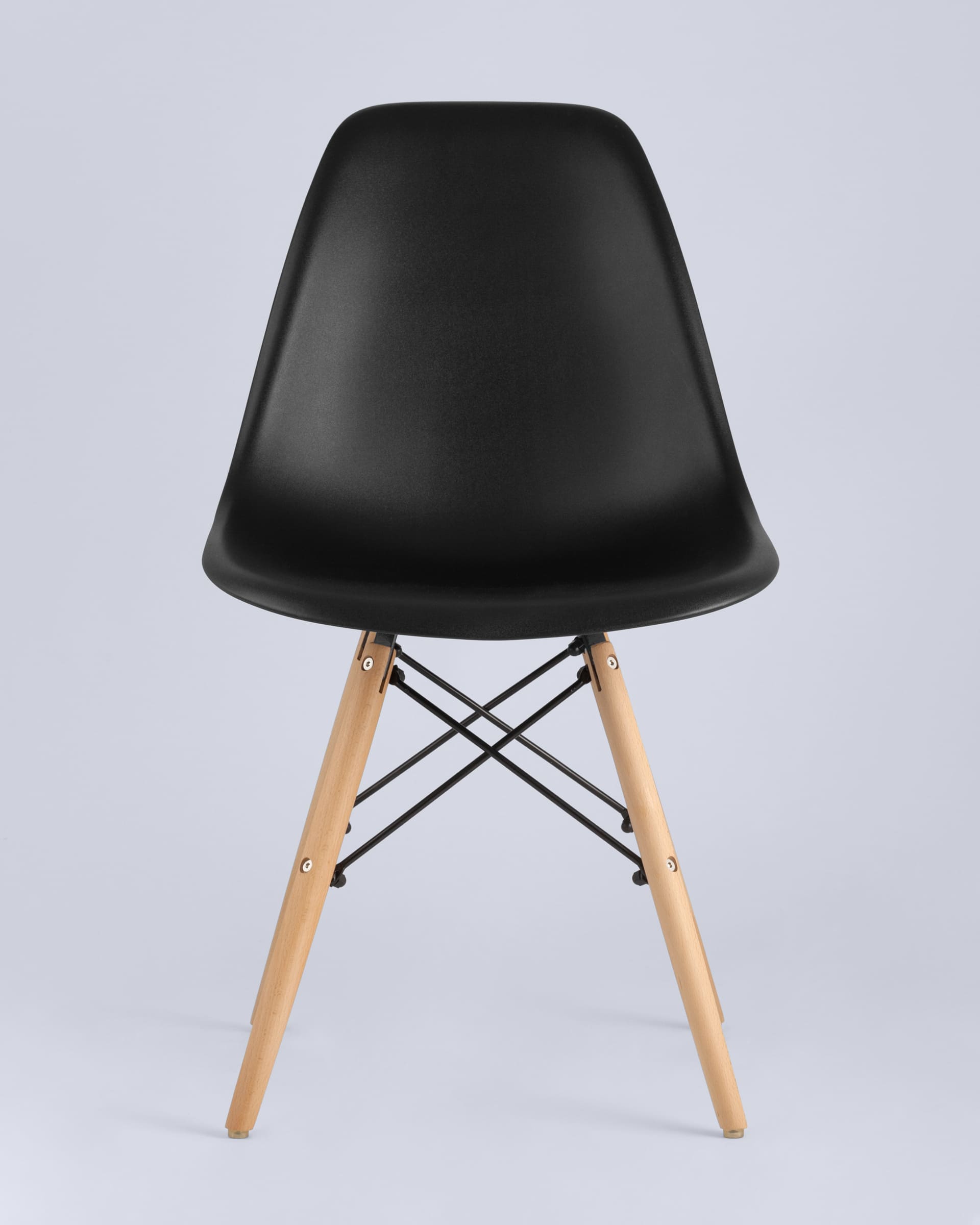 Стул Eames Style DSW черный (разборный каркас) из Италии