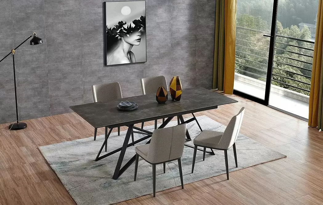 Стол раскладной Bristol (180), темная керамика из Италии