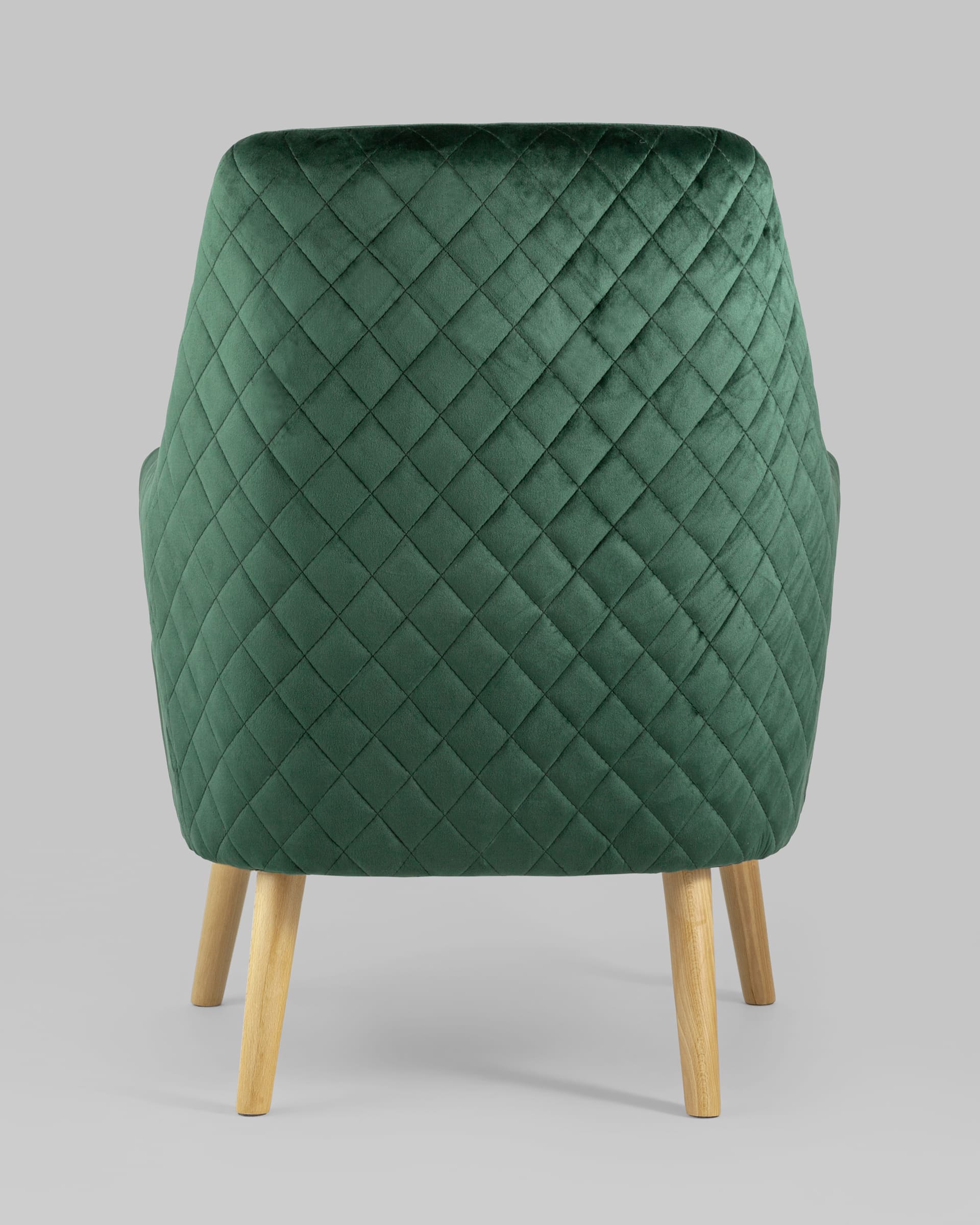 Кресло Хантер велюр зеленый  на деревянных ножках из Италии