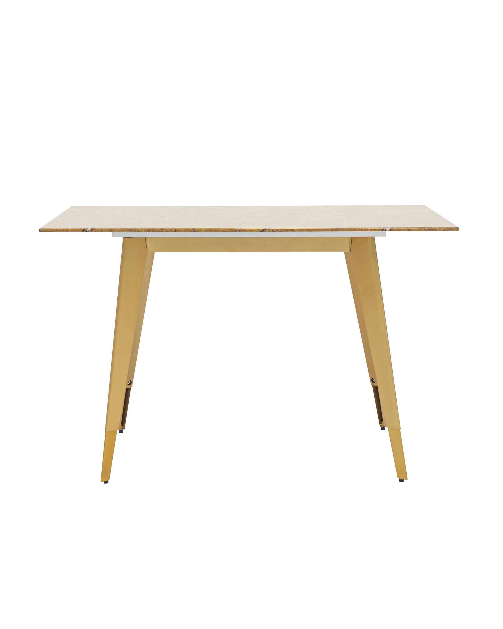 Стол обеденный Ричмонд 120*80 охра стеклянный из Италии