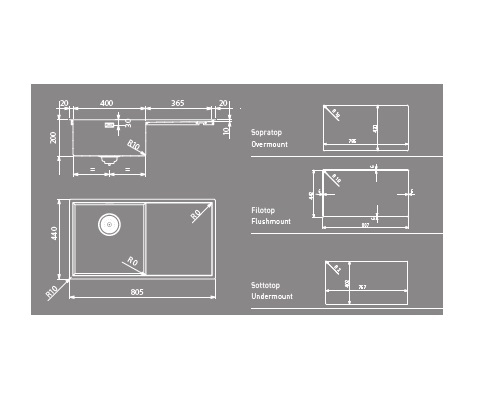 Мойка Artinox Smart 80 из Италии