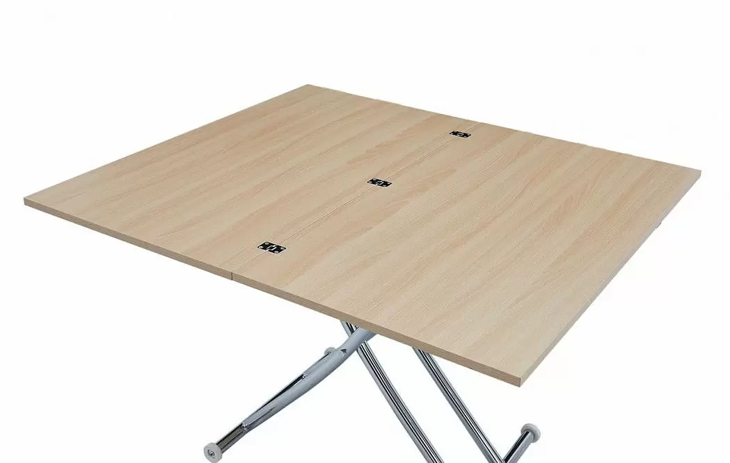 Стол-трансформер Clayton II, бук/хром из Италии