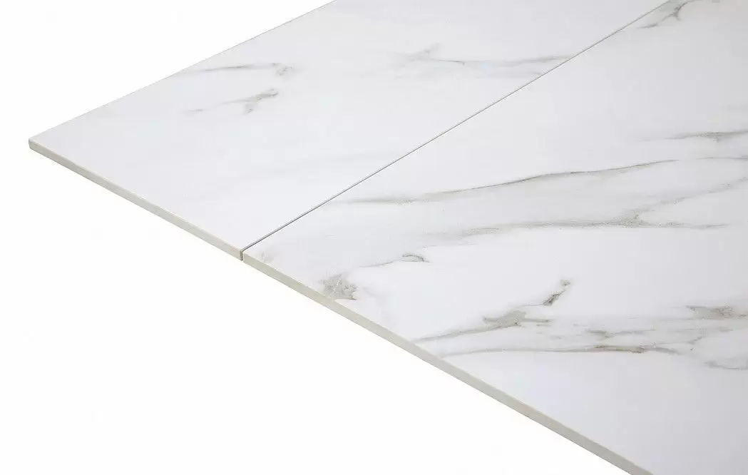 Стол раскладной Ravenna 160-220, белая керамика/орех из Италии