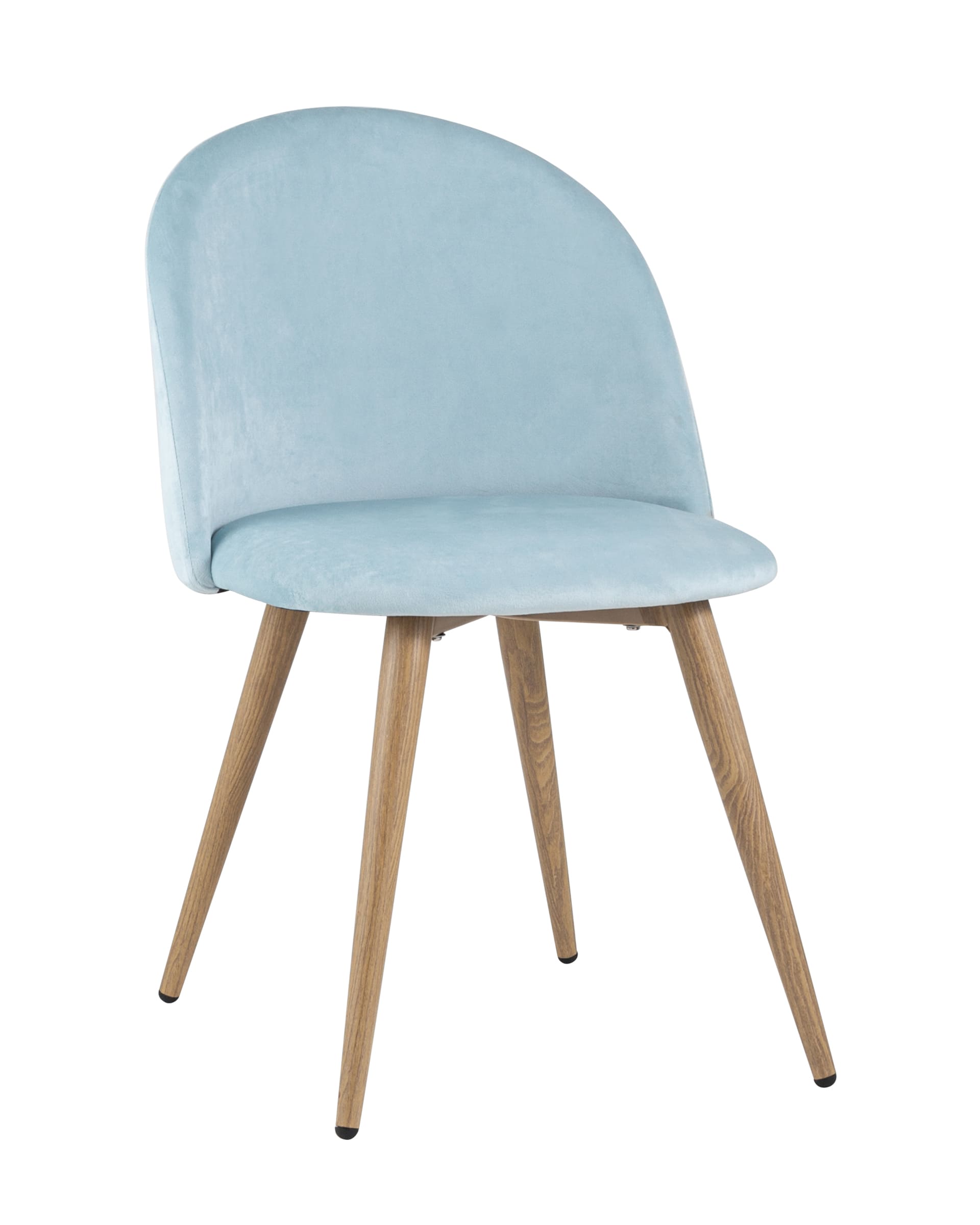 Стул Лион NEW, велюр, пыльно-голубой из Италии