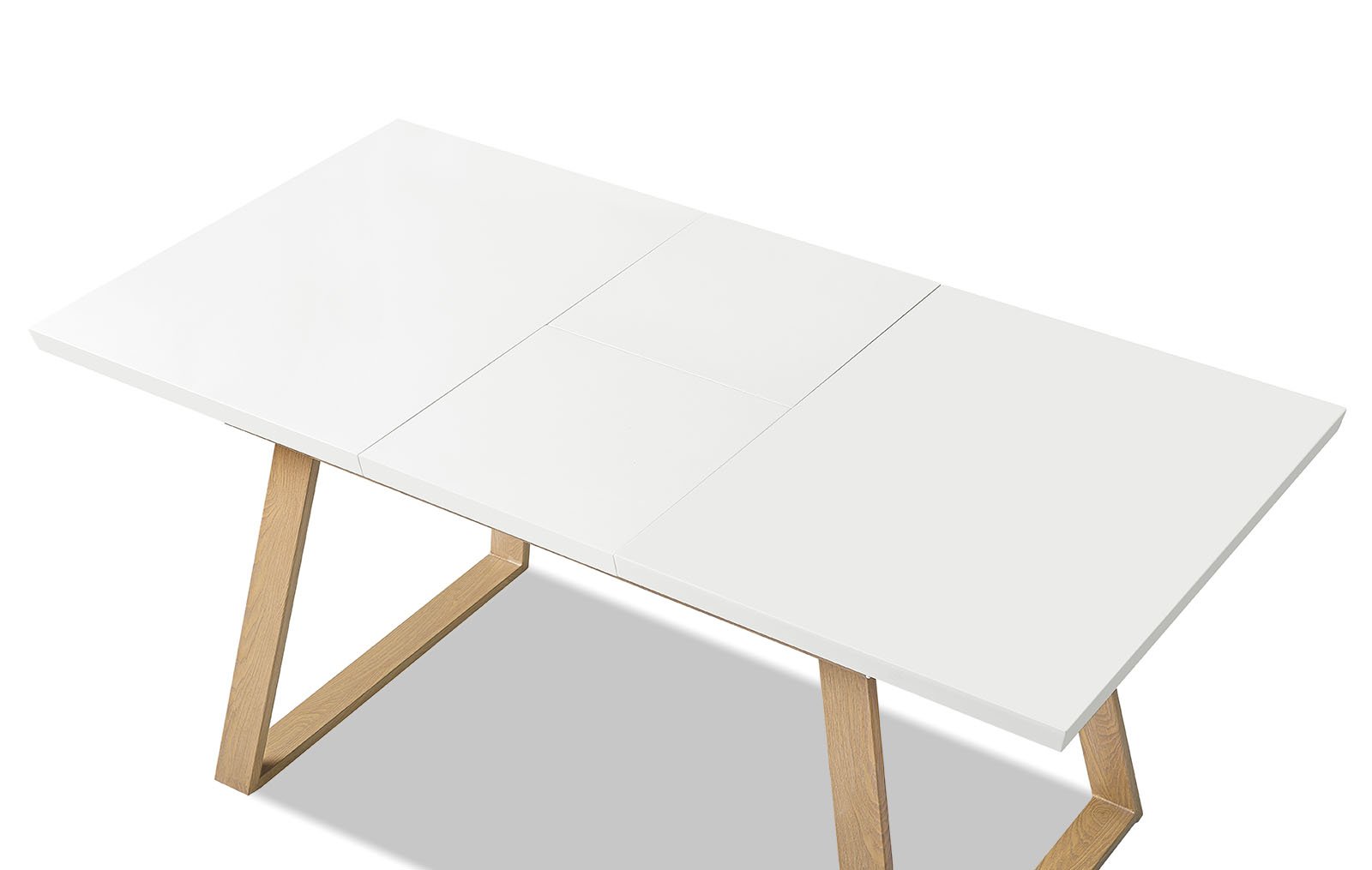 Стол раскладной Manchester 120-160, белый/вяз из Италии