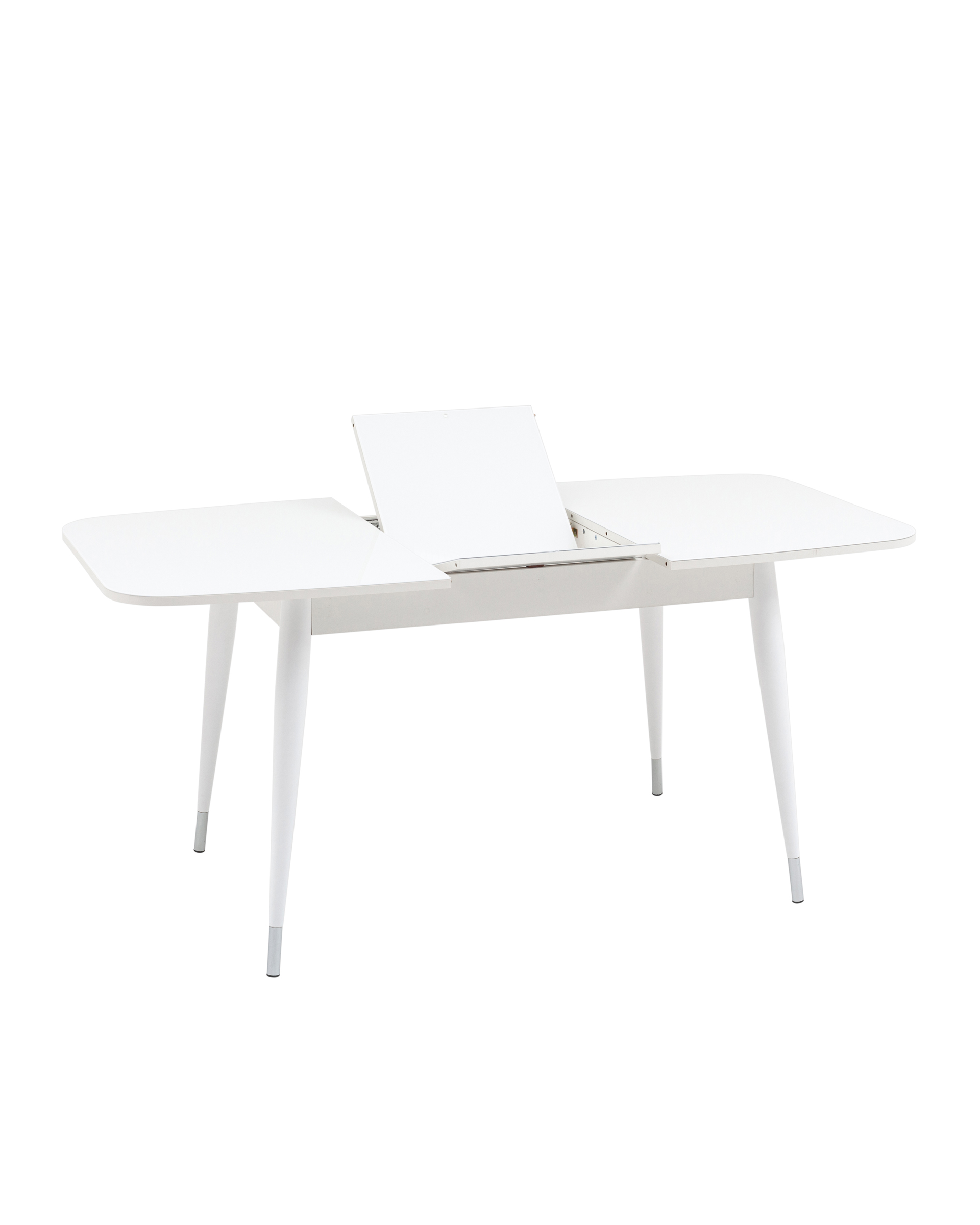 Стол обеденный Сидней раскладной 120-160*80 белый глянцевый из Италии