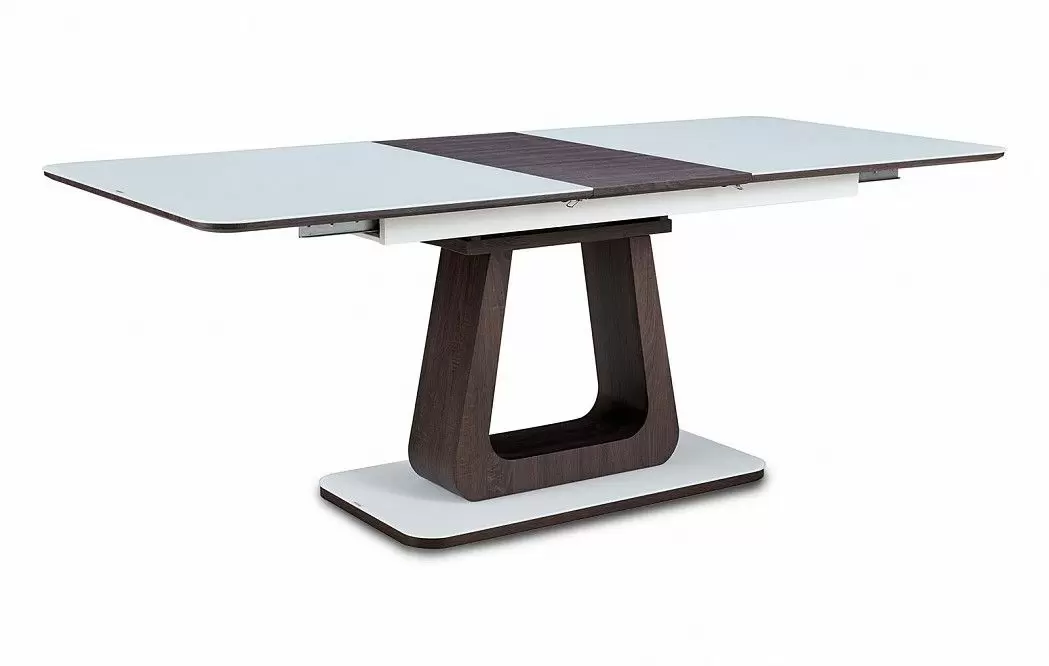 Стол раскладной Rosanna 160-200, темно-коричневый/белый из Италии
