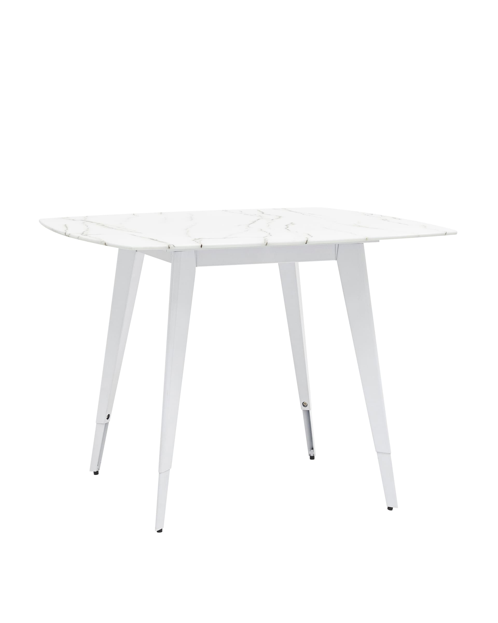 Стол обеденный Ричмонд 100*100 белый стеклянный из Италии