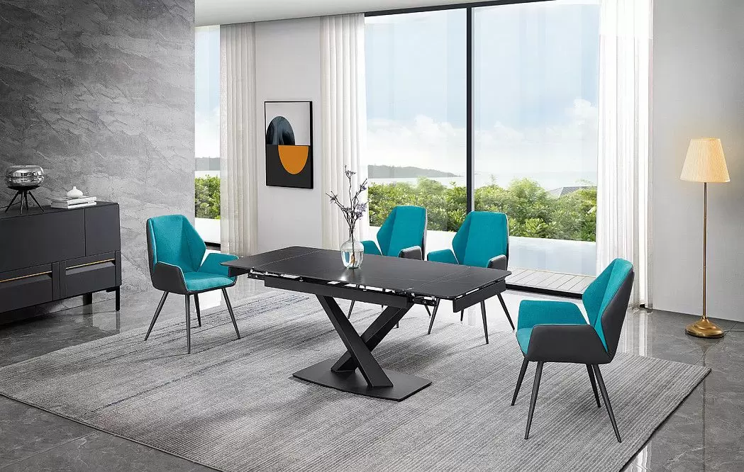 Стол раскладной Cesar 120-180, черная керамика из Италии