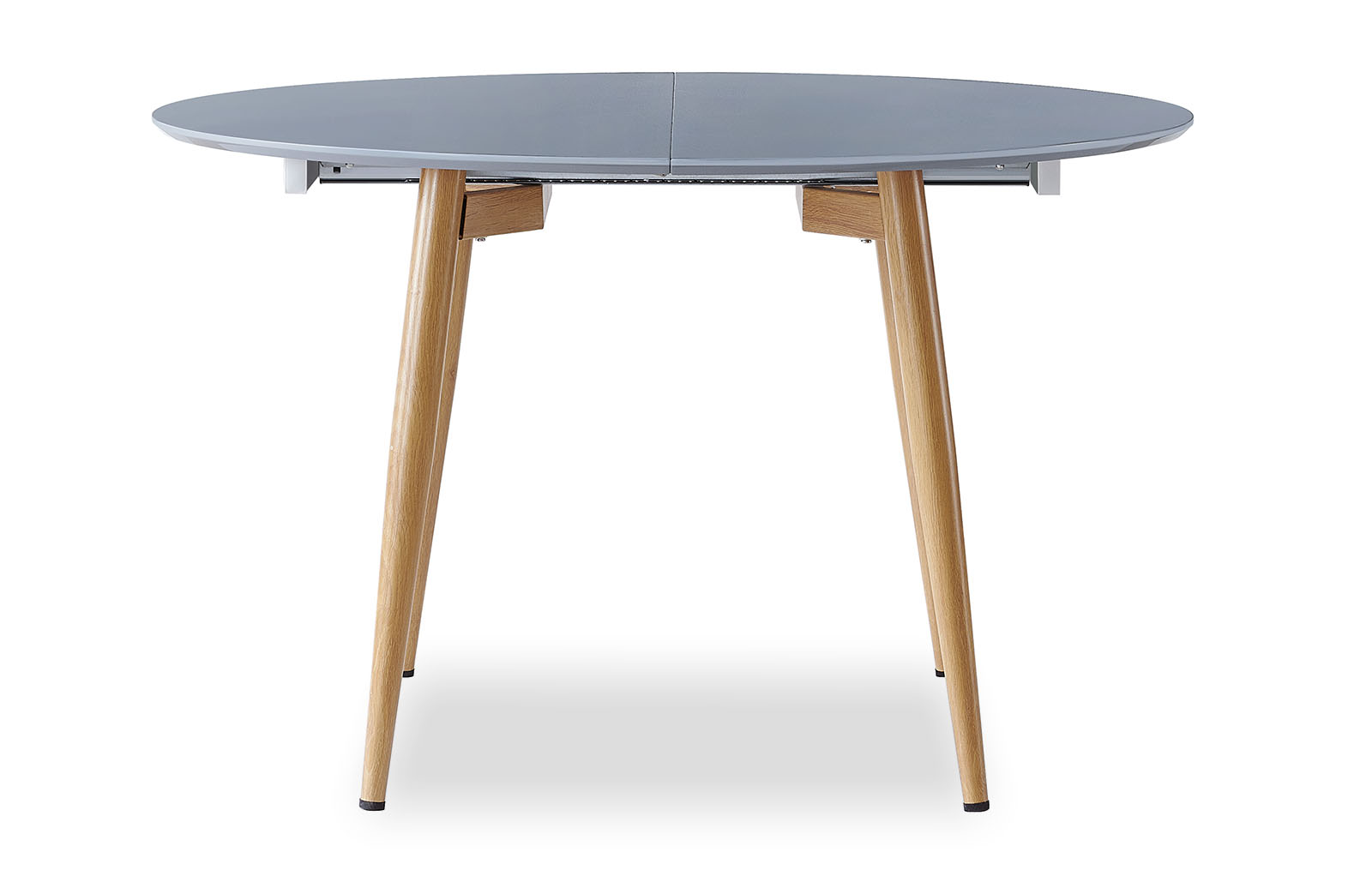 Стол раскладной Margaret 120-200, серый/светлое дерево из Италии