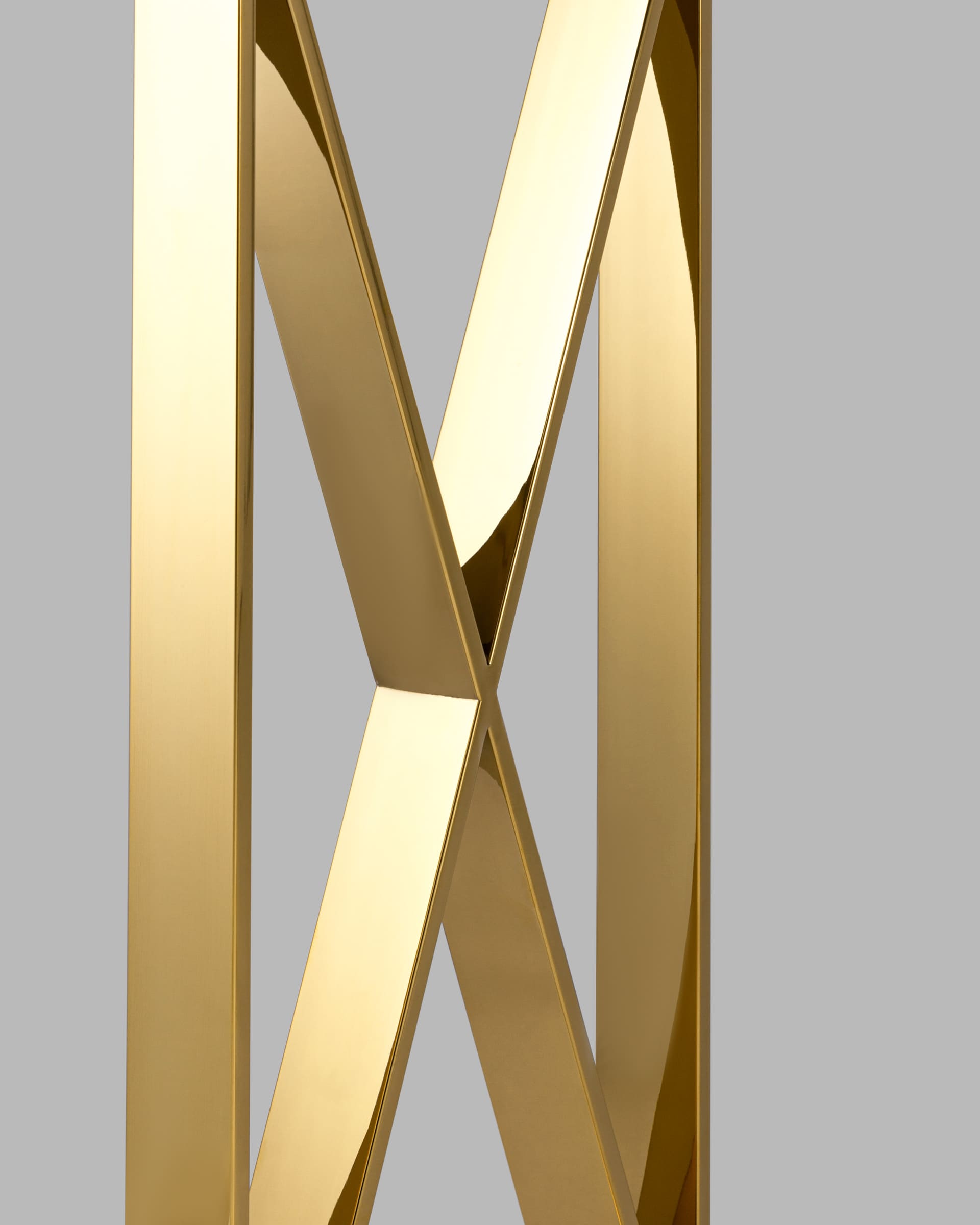 Консоль КРОСС 115*30 золото стекло smoke из Италии