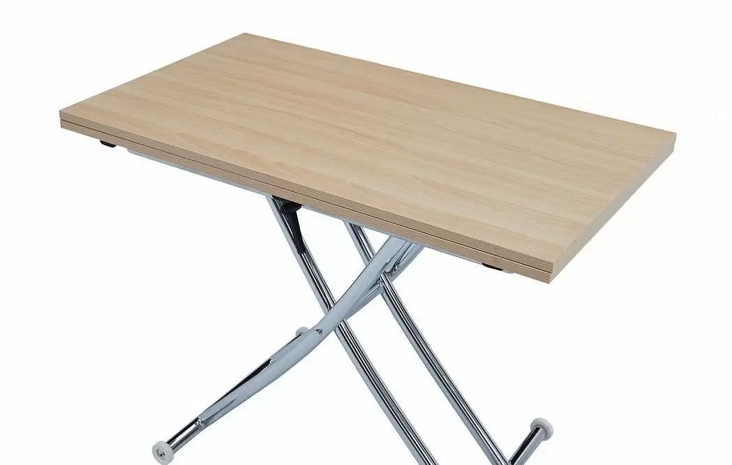 Стол-трансформер Clayton II, бук/хром из Италии