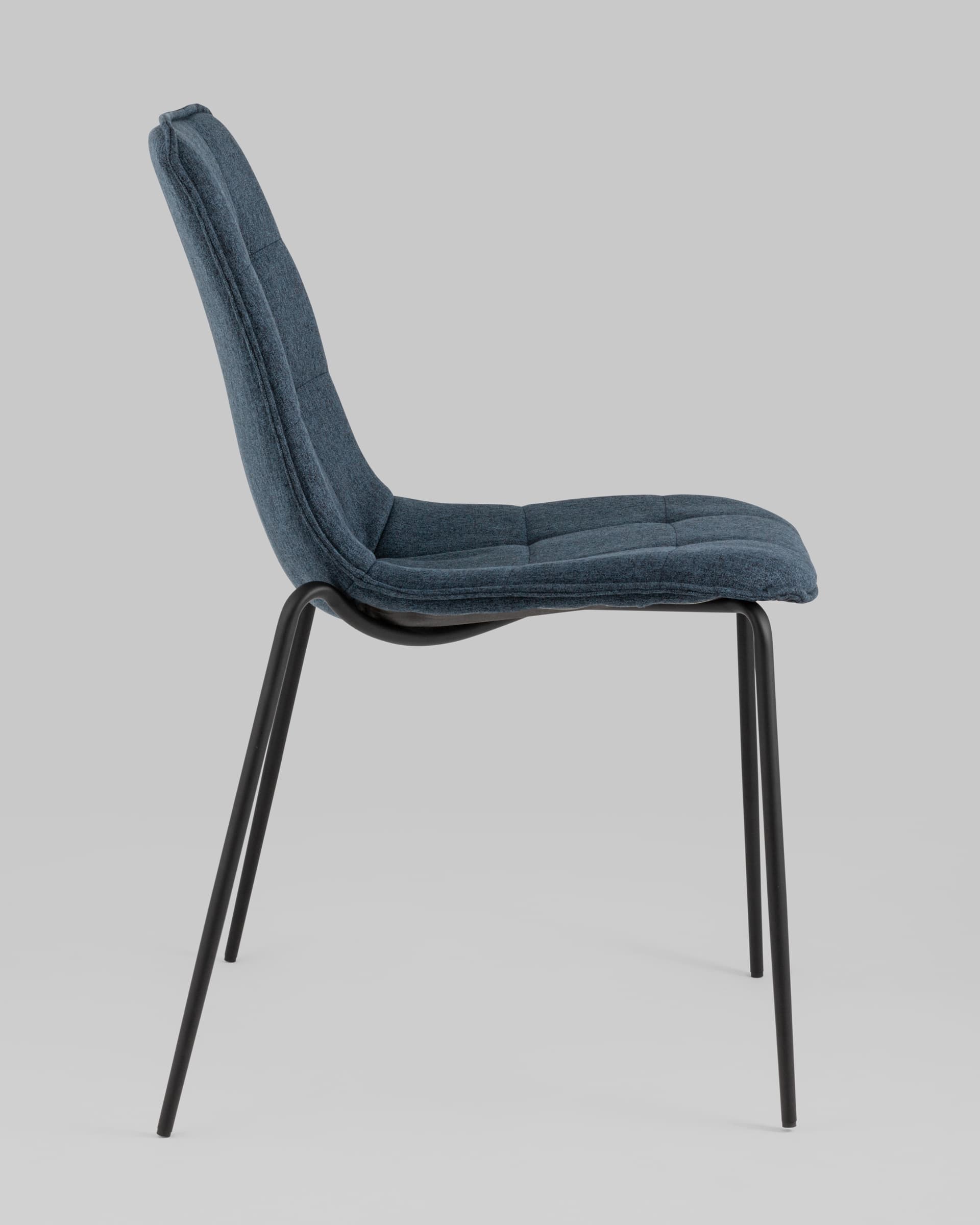 Стул Мелани рогожка синий из Италии