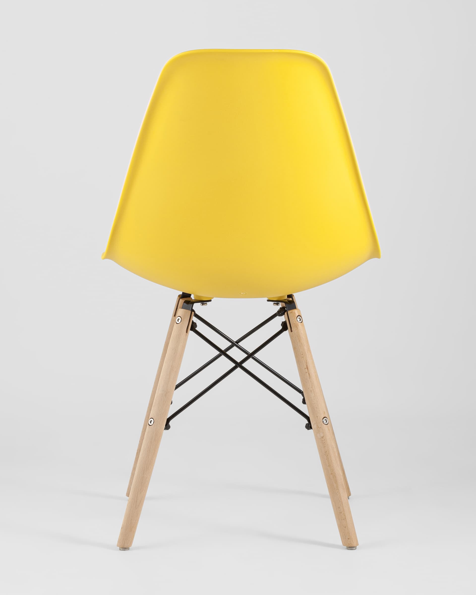 Стул Eames Style DSW желтый (разборный каркас) из Италии