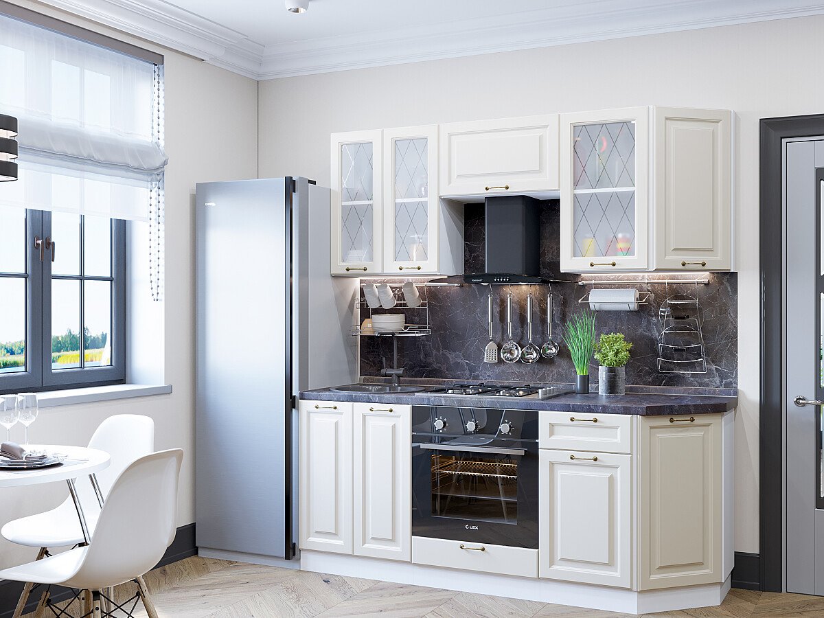 Кухня Ницца-01 2140*1900*600 Агат